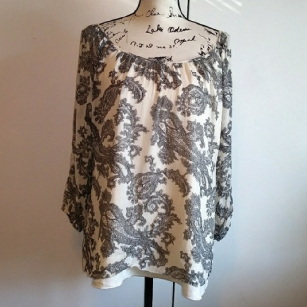 NWT Pendleton Black Beige Long Sleeve Shirt, 12 - Picture 6 of 6
